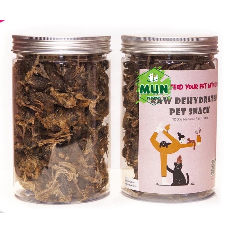 Thức ăn sấy khô cho mèo cút cá trứng mix 3 vị gà viên