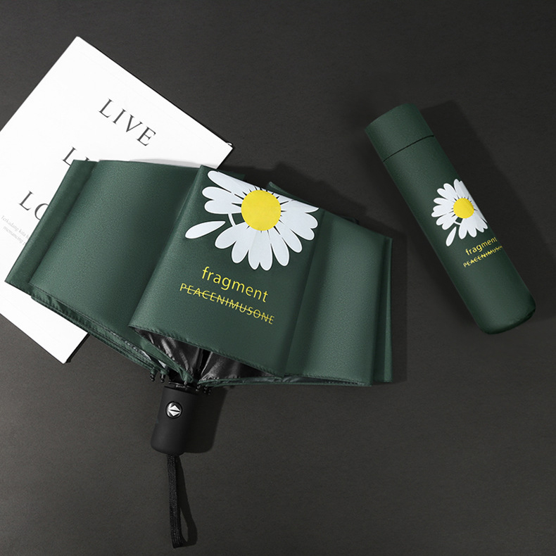 [FAN G-D] Ô dù gấp gọn, ô che mưa, ô gấp gọn hình hoa cúc, phong cách Hàn Quốc- Giao màu ngẫu nhiên