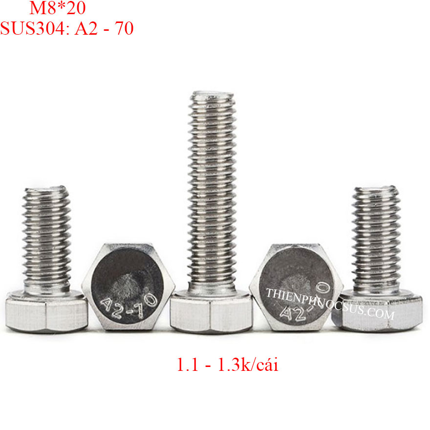 Bulong m8*20. din 933, sus304