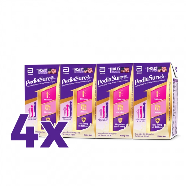 Combo 3 lốc sữa pediasure hương vanilla 110ml