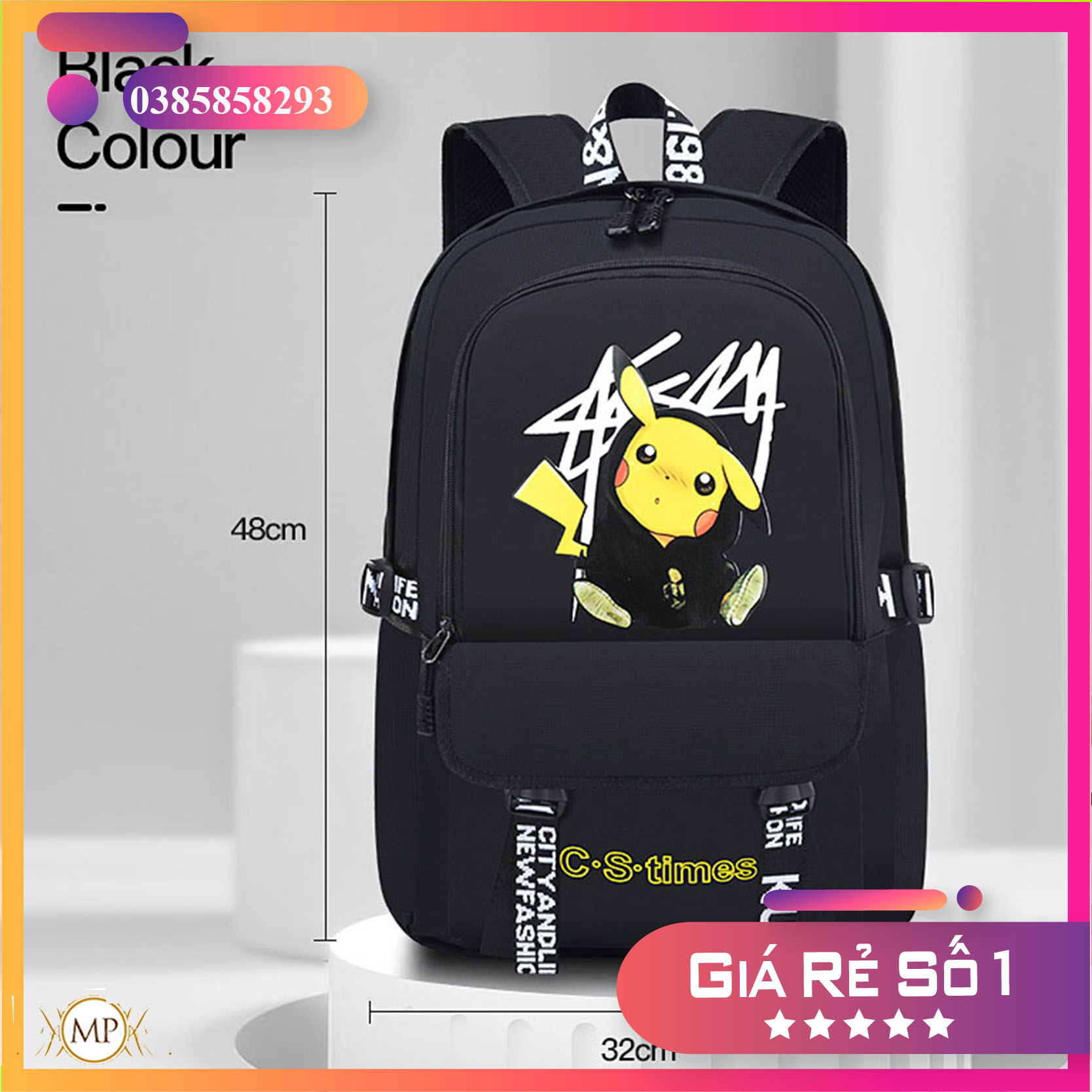 [MẪU HOT-HÀNG ĐẸP] Balo siêu nhẹ cho bé trai bé gái in hình pikachu siêu cute- Cặp sách học sinh siêu bền , chống gù lưng cho bé tiểu học trung học - Ba lô đi học cấp 1 cấp 2 giá rẻ
