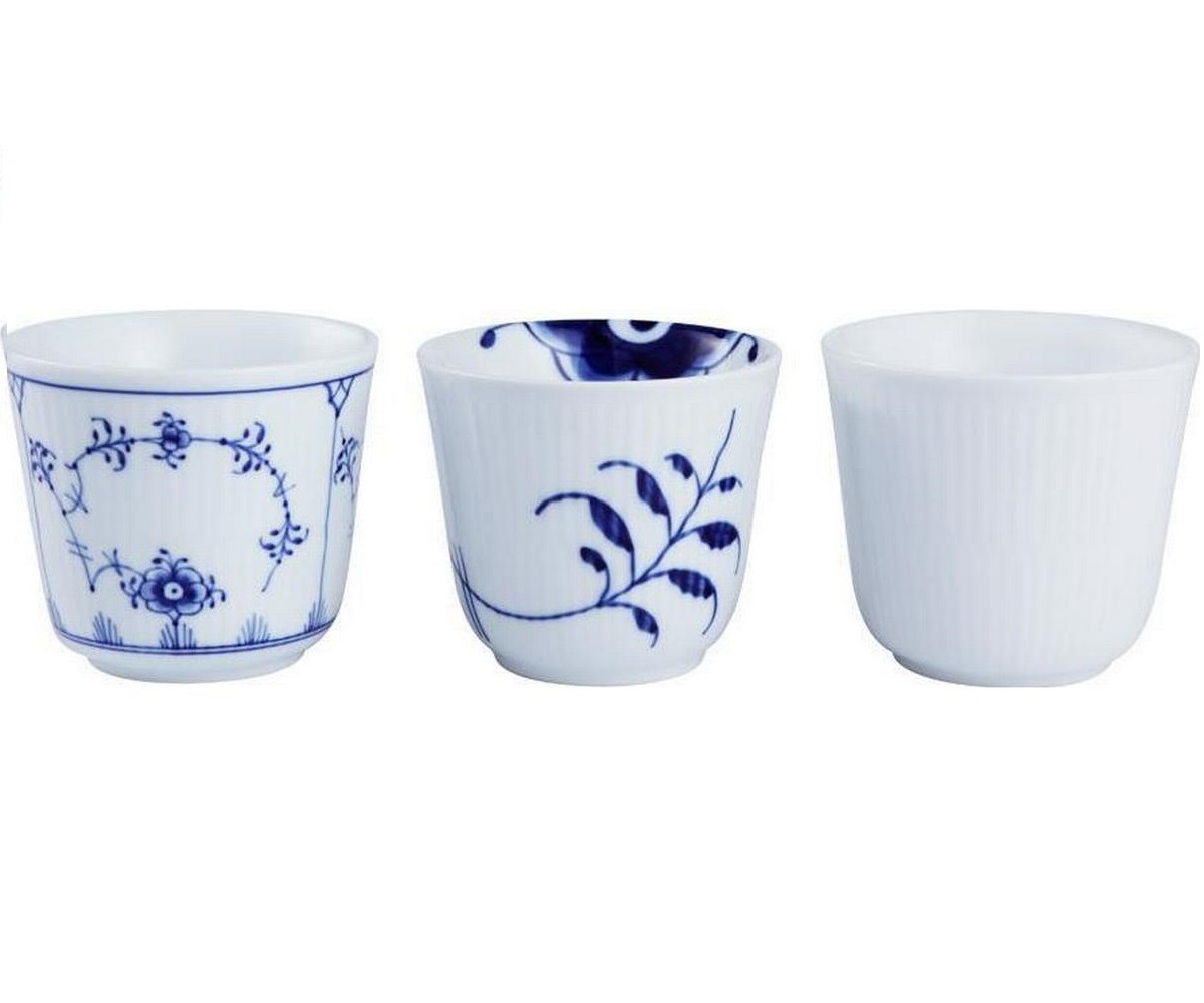 [Trả góp 0%] Hộp quà tặng Royal Copenhagen - History gồm 3 cốc không quai dung tích 250ml chất liệu sứ