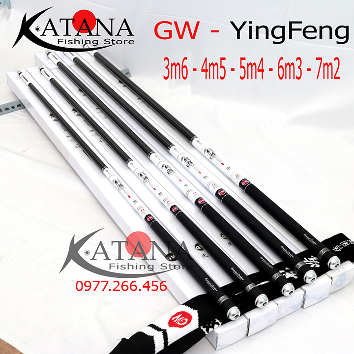 Cần Câu Tay GW  YingFeng Chính Hãng - Cần Siêu Nhẹ Siêu Khỏe - 3m6 4m5 5m4 6m3 7m2