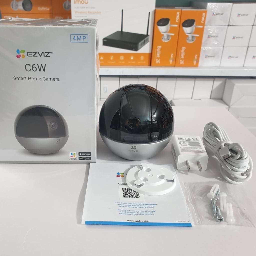 Camera ip wifi quay quét ezviz c6w 4mp chính hãng độ phân giải 2k