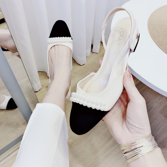 giày sandal nữ đính ngọc hót trend mã A6