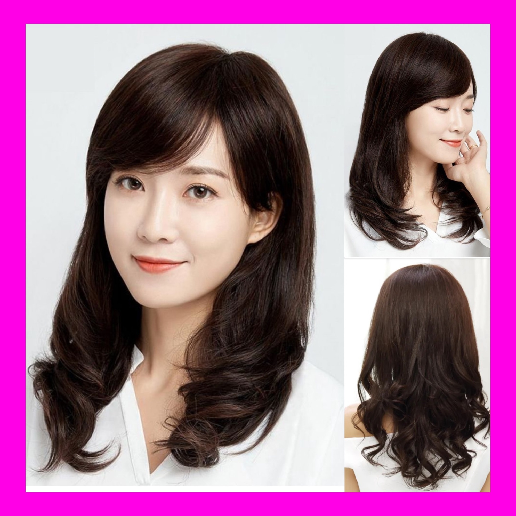  TẶNG LƯỚI - Tóc giả nữ trung niên nguyên đầu Hàn Quốc cao cấp - TG50 