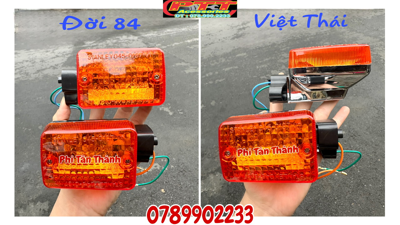 Cặp xi nhan trước - sau xe chaly đời 84 và chaly việt thái