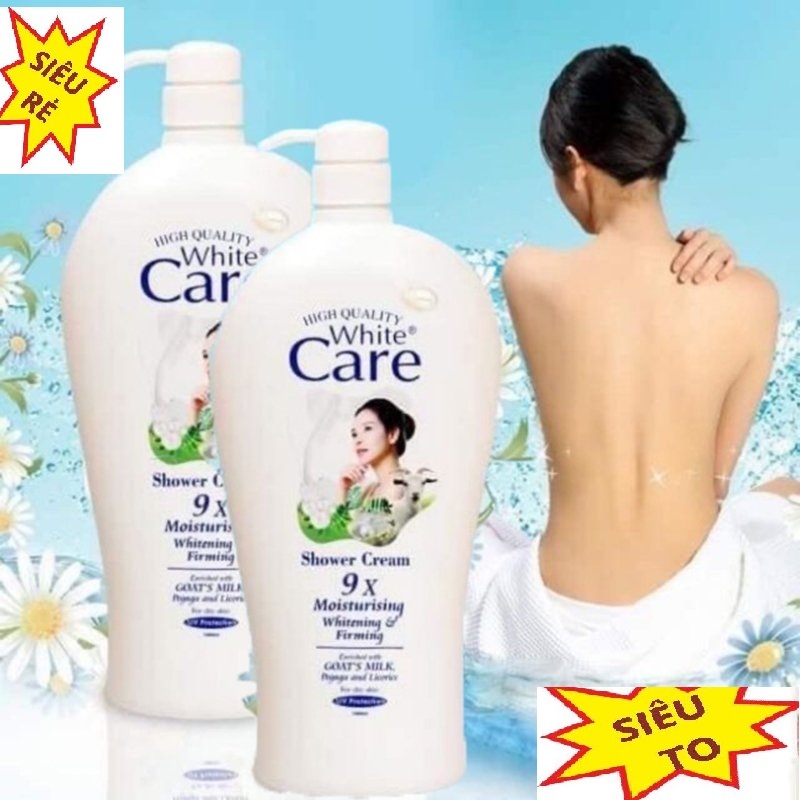 Sữa tắm Care chai SIÊU TO 1200ml hương thơm quyến rũ - Sữa tắm Dê Care cho làn da mịn màng như lụa.