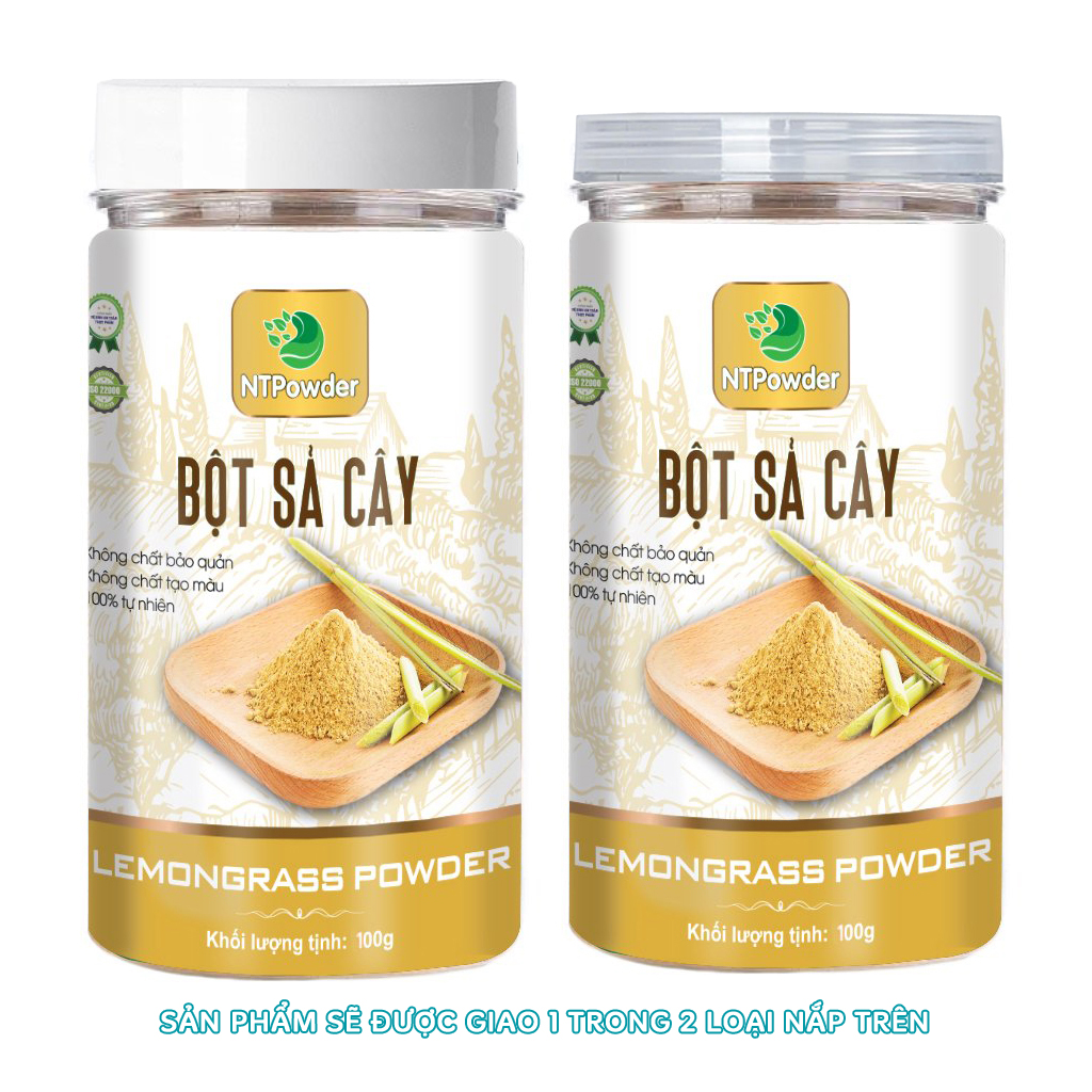 Bột sả cây sấy lạnh nguyên chất ntpowder hũ 100g - bột gia vị - nhất tín food