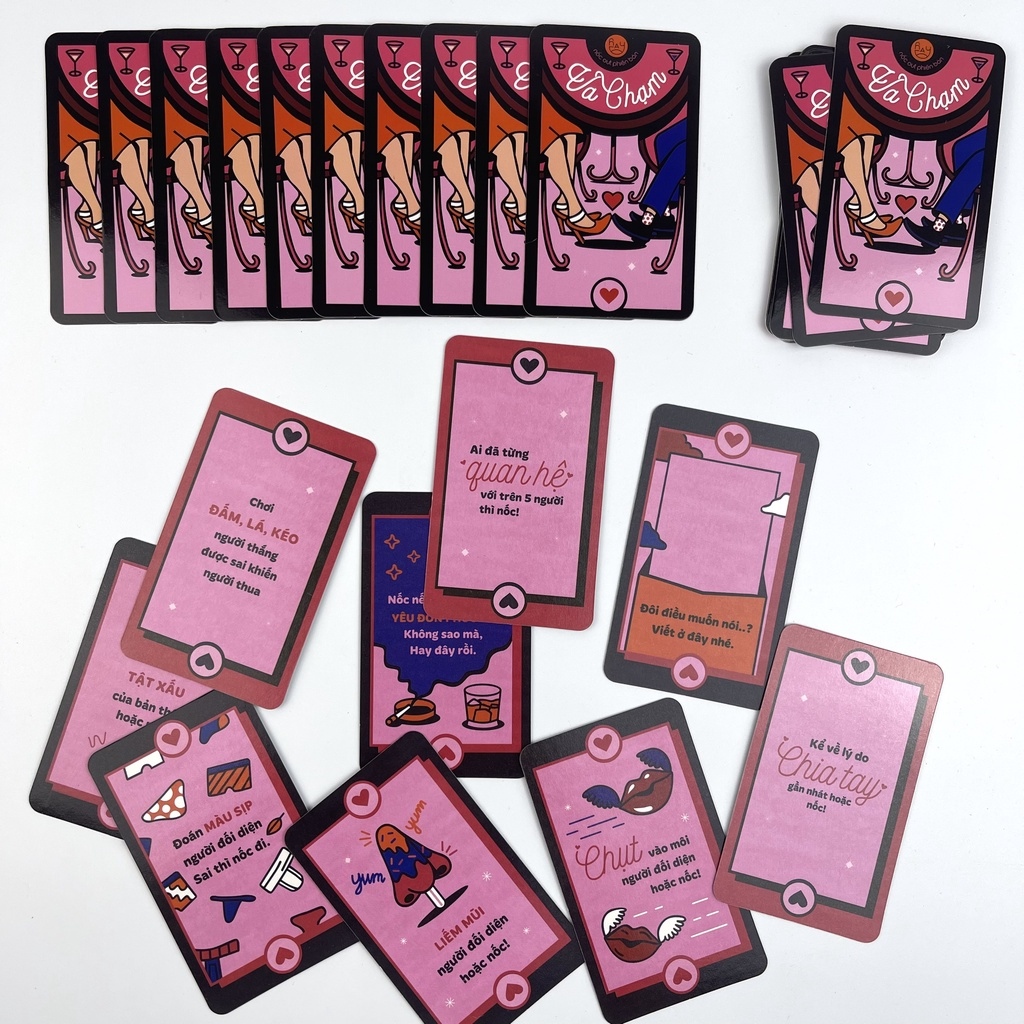 ✜♚ Bộ bài Drinking game Nốc Out phiên bản “ Va Chạm ” không thể thiếu trong buổi đi chơi của các cặp đôi