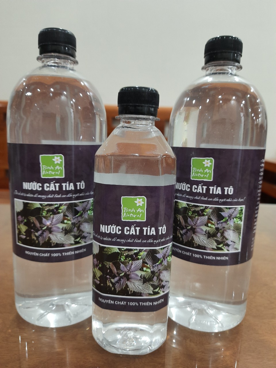 1 lít nước cất tía tô - tặng 120ml nước cất trầu