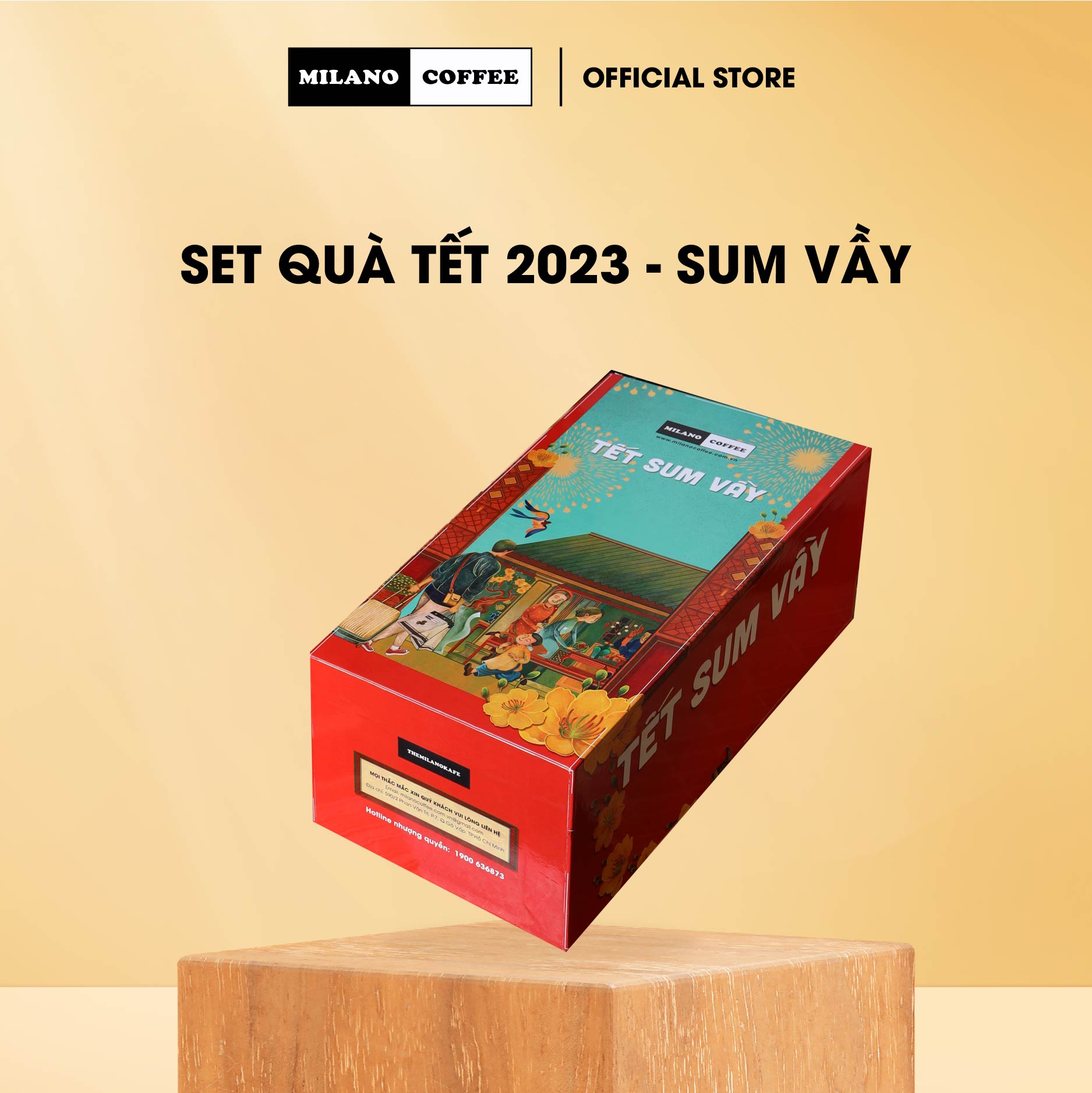 Set tết sum vầy milano coffee tết 2023