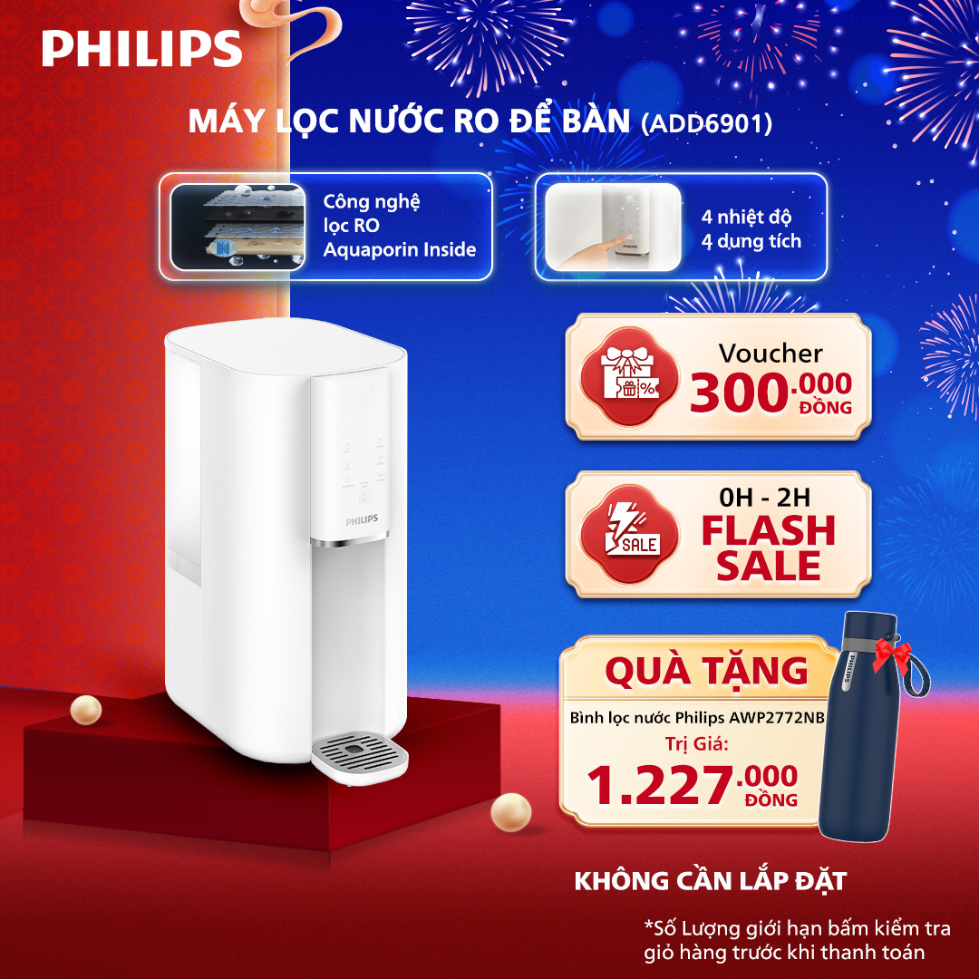 Máy lọc nước RO để bàn PHILIPS ADD6901 - Công Nghệ Aquaporin Inside®