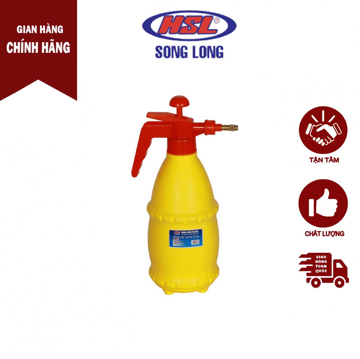 Bình Sịt Áp Suất lớn, bình sịt phun sương, bình tưới hoa SongLongPlasticHD