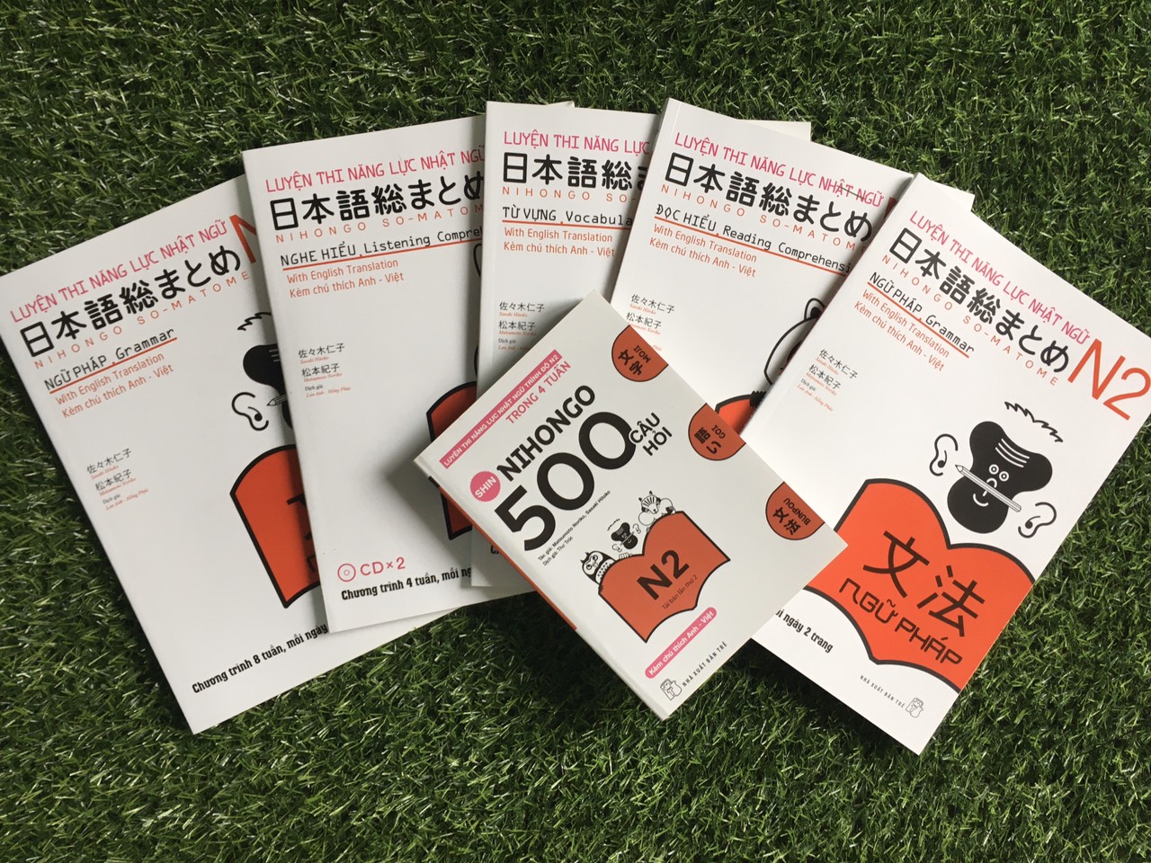 Combo sách somatome n2 trọn bộ 5 cuốn + 500 câu hỏi n2