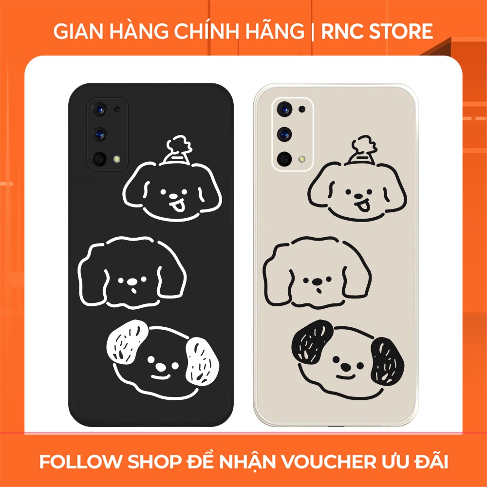 Ốp lưng Realme C2/Realme 5s/Realme C11/....dẻo cạnh vuông bảo vệ camera hình Gấu và Chó