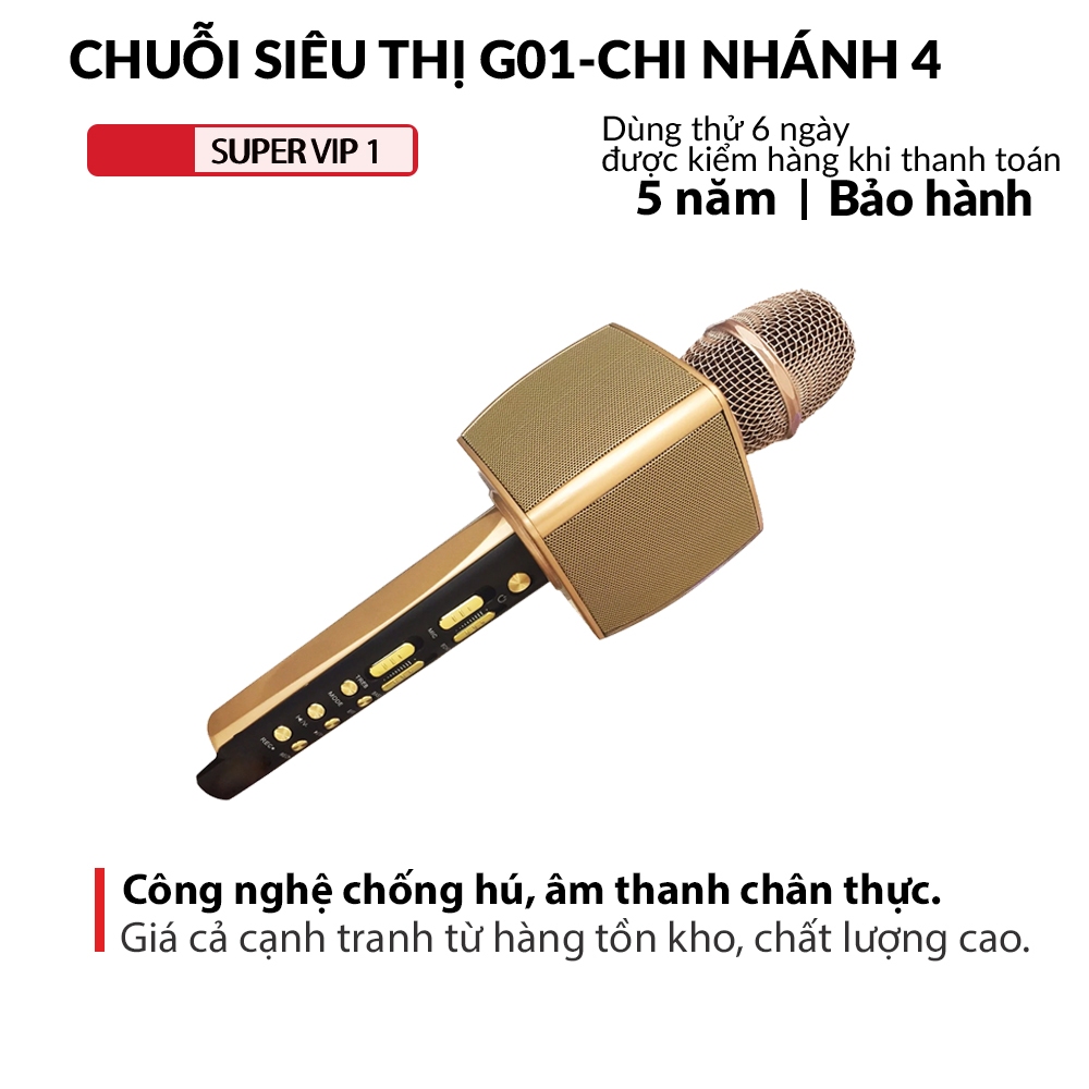 Ys-92 Wireless Microphone with Integrated Bluetooth Speaker, Vivid Sound, for Use with All Devices