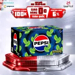 [SALE 8.8] Thùng 24 Chai Nước Ngọt Giải Khát Có Gaz Pepsi Vị Chanh Không Calo, Không Đường (390ml /chai)