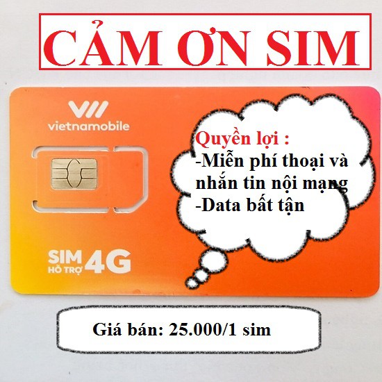 Sim Vietnamobile Data Bất Tận Giá Rẻ