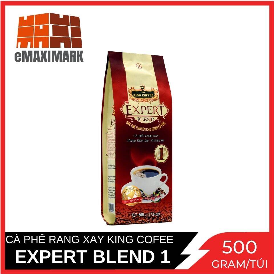 Cà phê rang xay king coffee expert blend 1 túi 500g