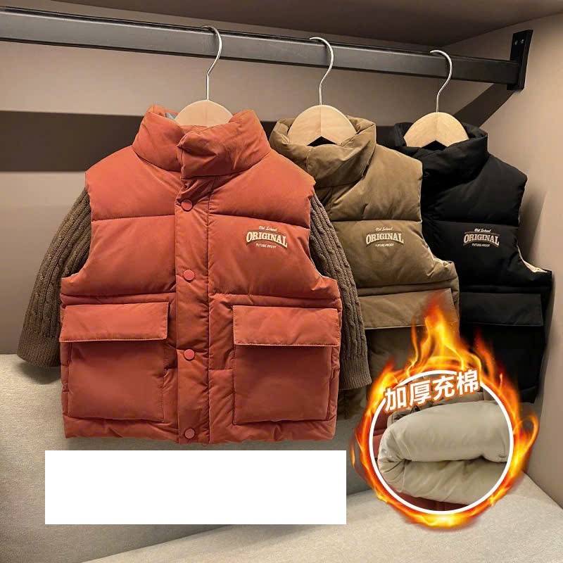 Áo phao gi lê dành cho bé trai 8-20kg mẫu PHAO ORI. Chất liệu ấm áp, trần bông nhẹ.