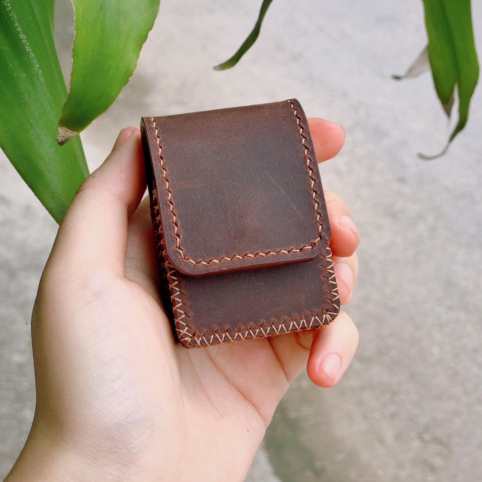 Bao zippo da bao da bật lửa zippo handmade làm theo yêu cầu bao da zippo bao zippo case