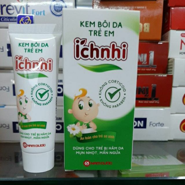 Kem bôi da trẻ em Ích Nhi- hăm da, mụn nhọt, mẩn ngứa, rôm sảy, hăm tã, mẩn ngứa, nứt nẻ da- tuýp 20g