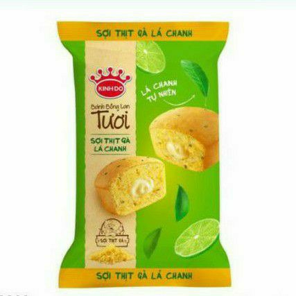 Bánh Bông Lan Tươi Gà Lá Chanh ( 1 bịch 10 cái)