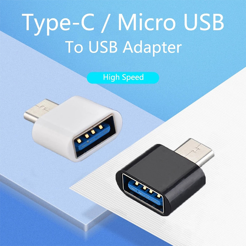 Mini type-c usb 2.0 otg adapter 2.0 converter universal adapter connecting to smartphone android