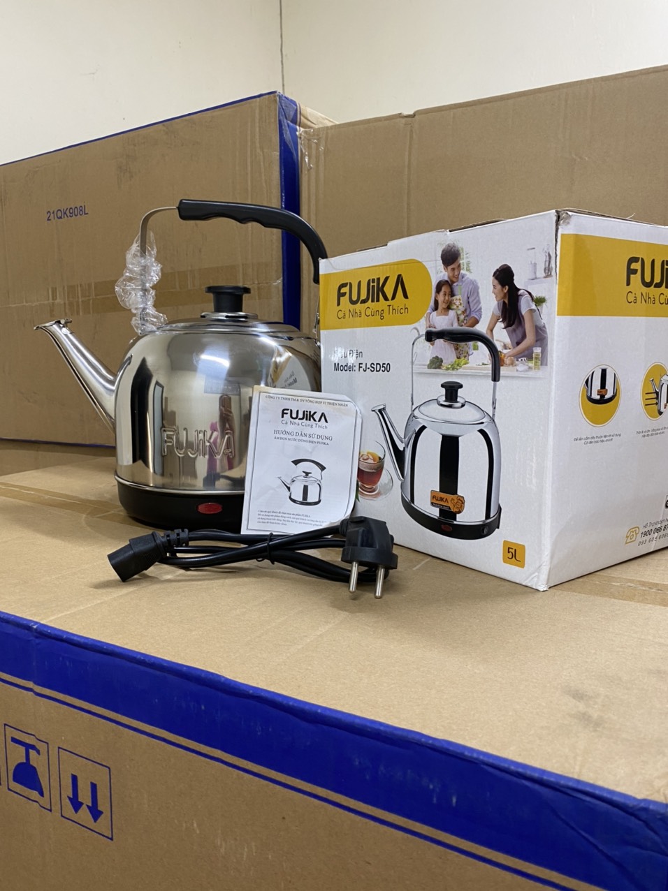 ❤️Siêu Tốc 5L Fujika / NK Media  ( Tự Ngắt Khi Sôi)