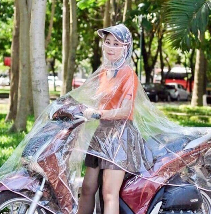 Áo mưa trong suốt 2 đầu và 1 đầu