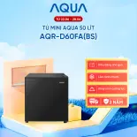 [SALE SỐC MỖI NGÀY] Tủ lạnh Aqua 50 lít AQR-D60FA(BS) - Freeship toàn quốc - Tủ lạnh mini - Tủ lạnh 1 cửa - Bảo hành 2 năm