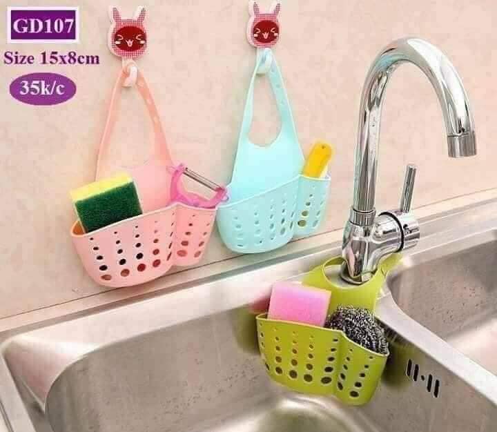 Giỏ treo đựng đồ bồn rửa bát bằng nhựa dẻo nguyên sinh