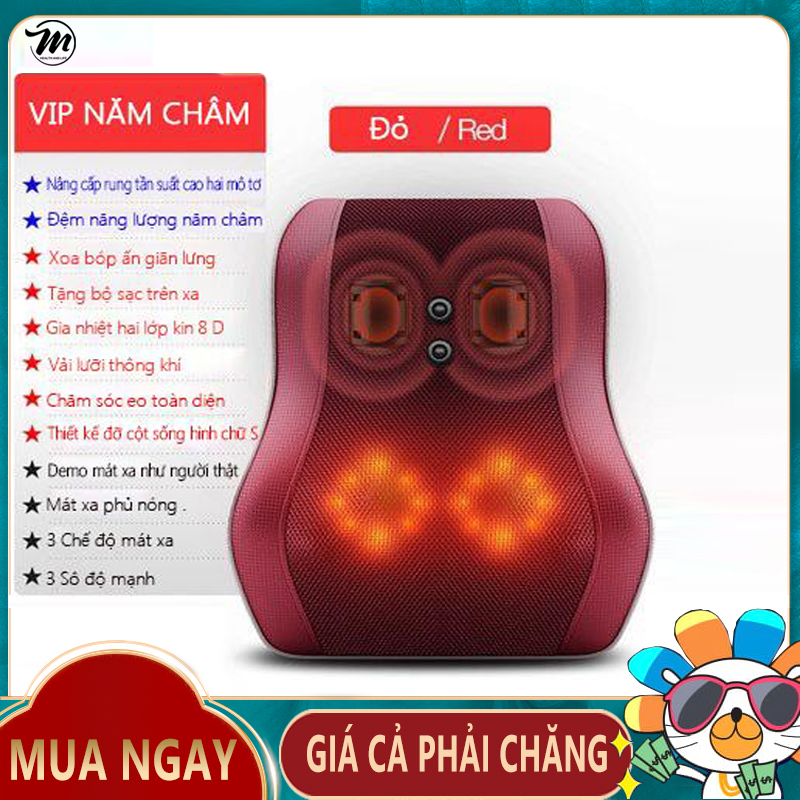 [HCM]Máy massage vai gáy BENBO  gối mát xa vai gáy toàn thân đa năng Thiết bị massage lưng