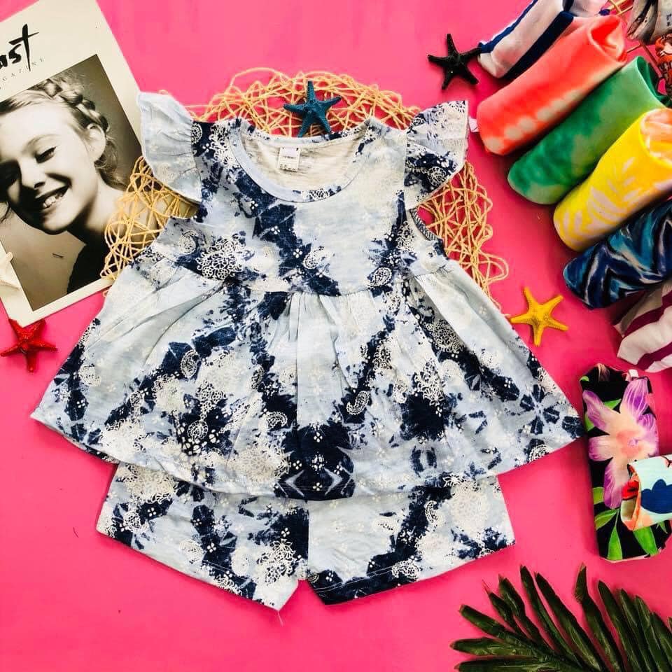 Combo 5 bộ cánh tiên cho bé 5 - 20kg thun cotton