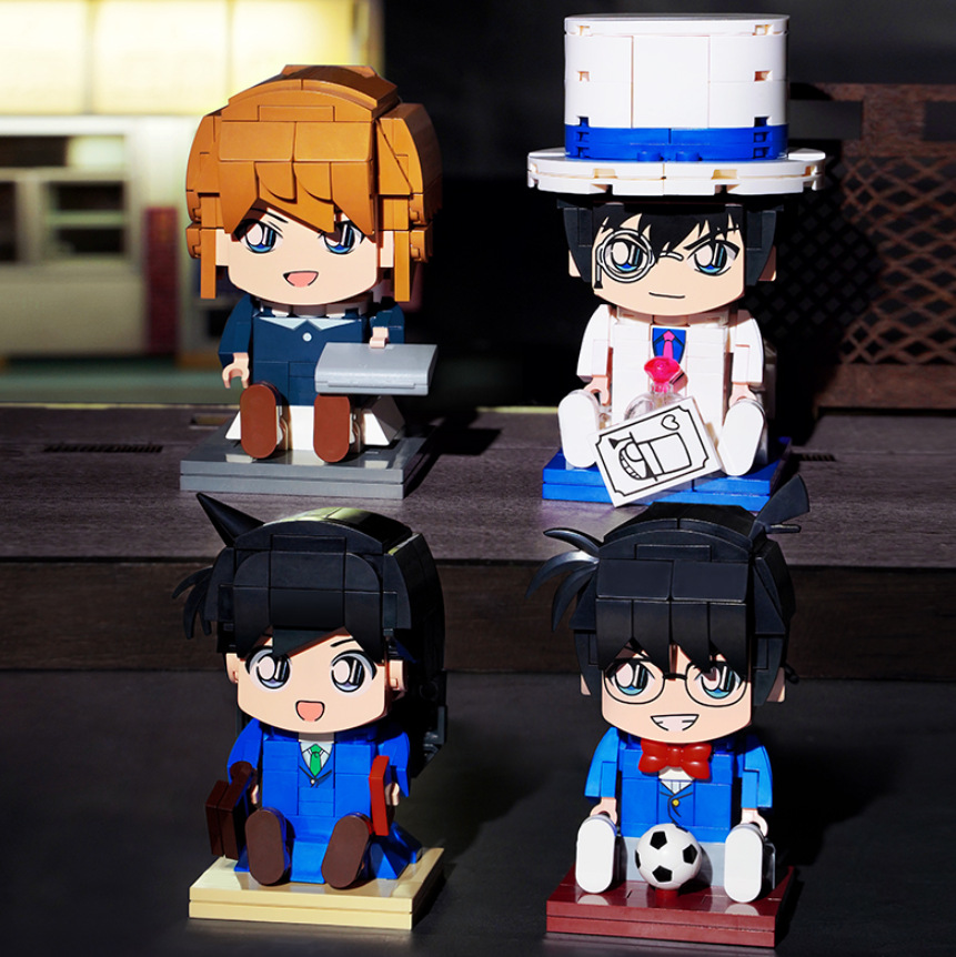 Bộ lego thám tử lừng danh conan, thám tử conan, shinichi, ran, haibara, kaito kid, hoạt hình conan