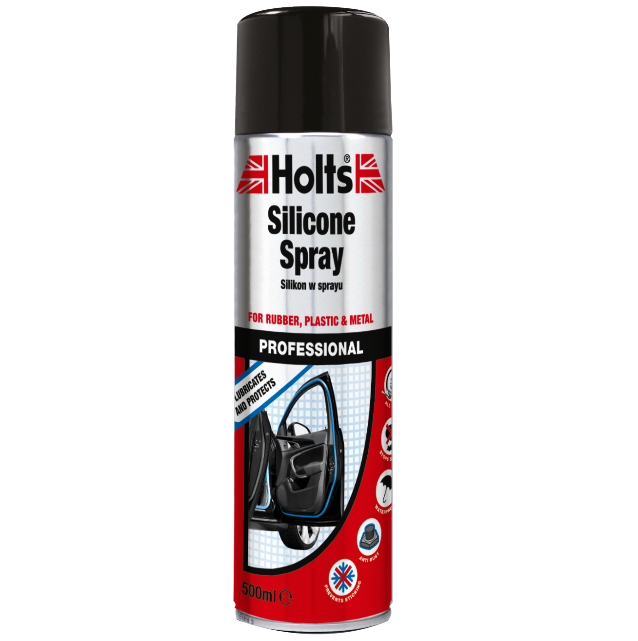 [ CHAI XỊT SILICONE BẢO VỆ CAO SU-NHỰA] Holts Silicone Spray 500ml