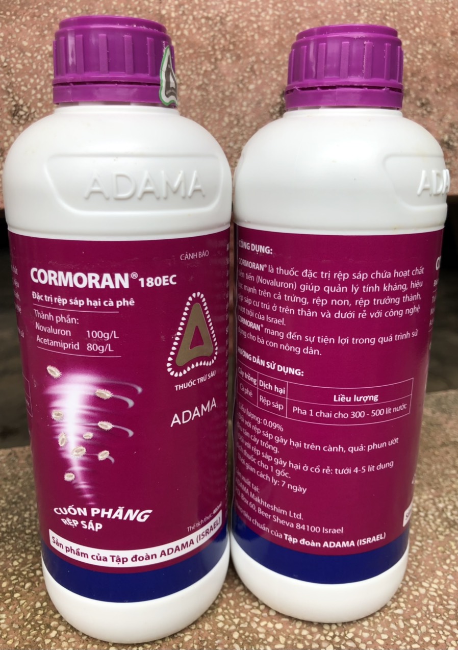 Rệp sáp và bọ trĩ hại cây trồng cormoran 180ec - 480ml