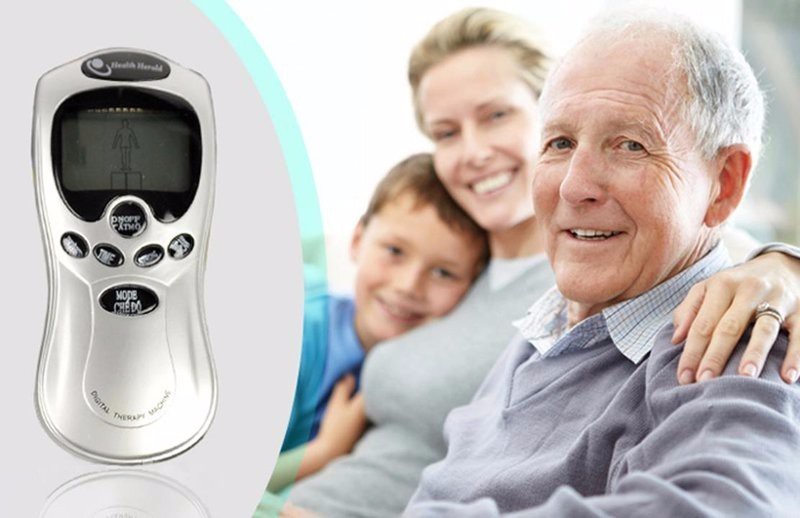 Máy massage châm cứu bấm huyệt - Máy mát xa châm cứu Máy massage châm cứu bấm huyệt xung điện kèm sạc màn hình LCD hiêu quả tốt cao cấp giá tốt