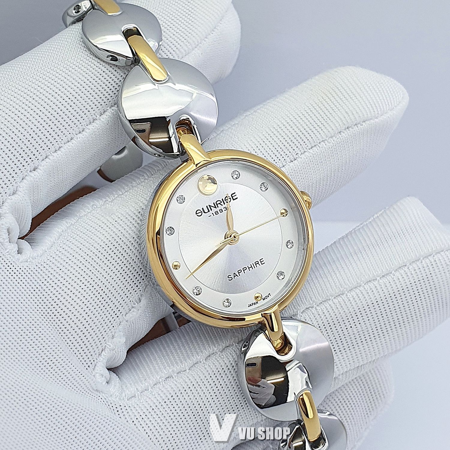  Đồng hồ nữ SUNRISE 9993SA Kính Sapphire Chính hãng 