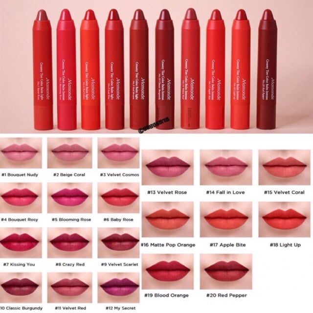 Son bút chì Mamonde Creamy Tint Color Balm Intense
