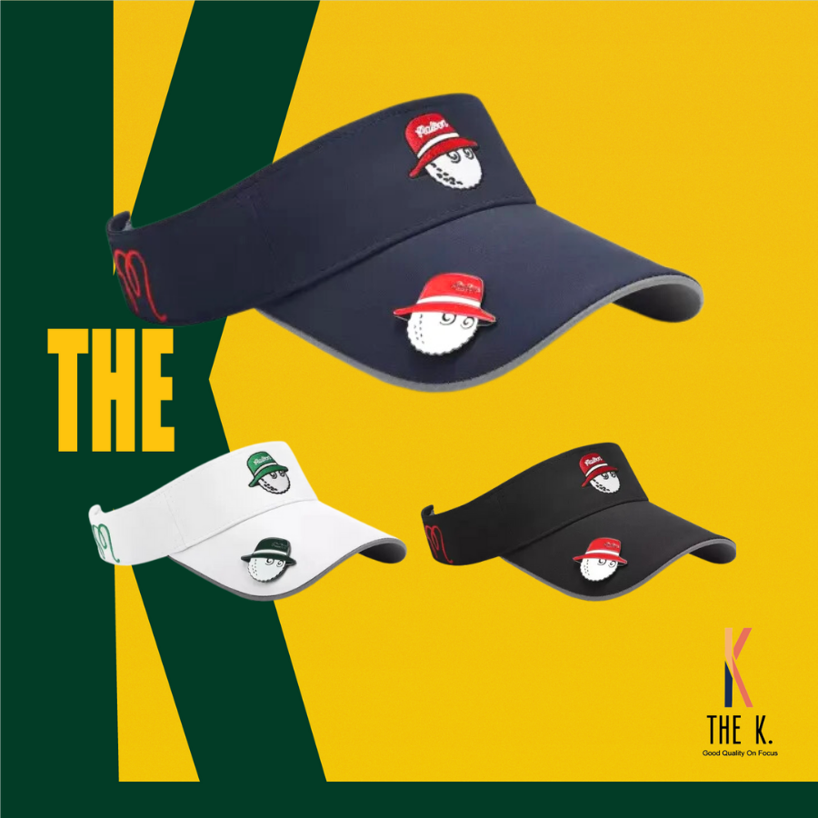 Mũ golf nửa đầu đính kèm huy hiệu thời trang - golf hat