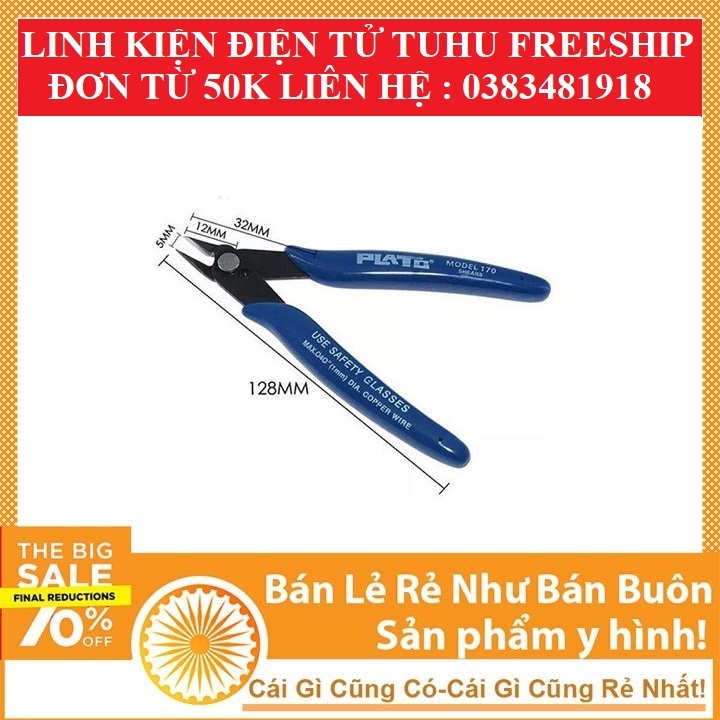 Kìm Cắt Chân Linh Kiện Xuron plato- Linh kiện điện tử tuhu 3 m