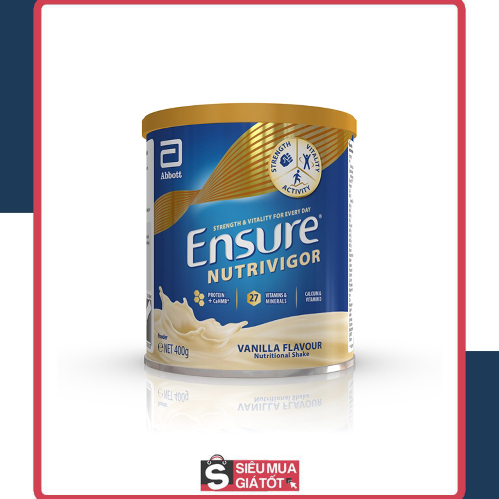 Sữa bột ensure nutrivigor shake vanilla 400g - anh