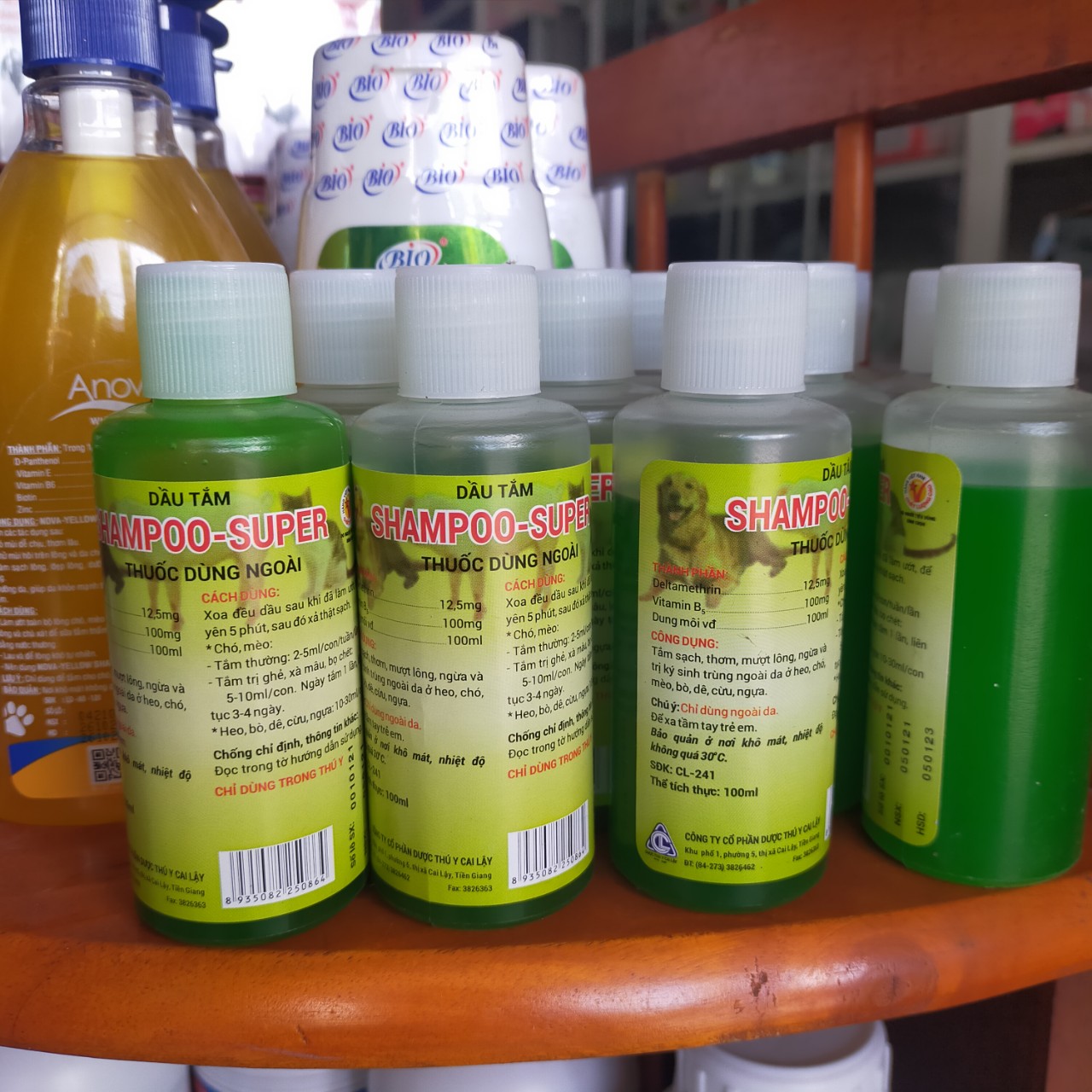 Dầu tắm dành cho chó mèo shampoo - super 100ml