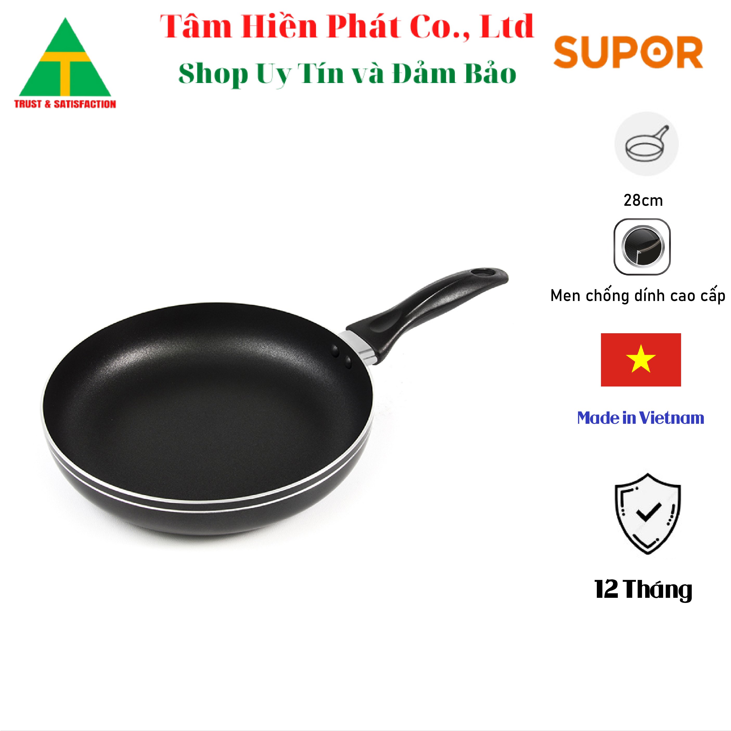 Chảo chống dính comfort supor f06a28 - 28cm