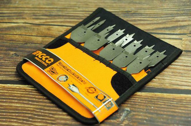 6-38mm bộ 13 mũi khoan gỗ đầu dẹp ingco akd41301