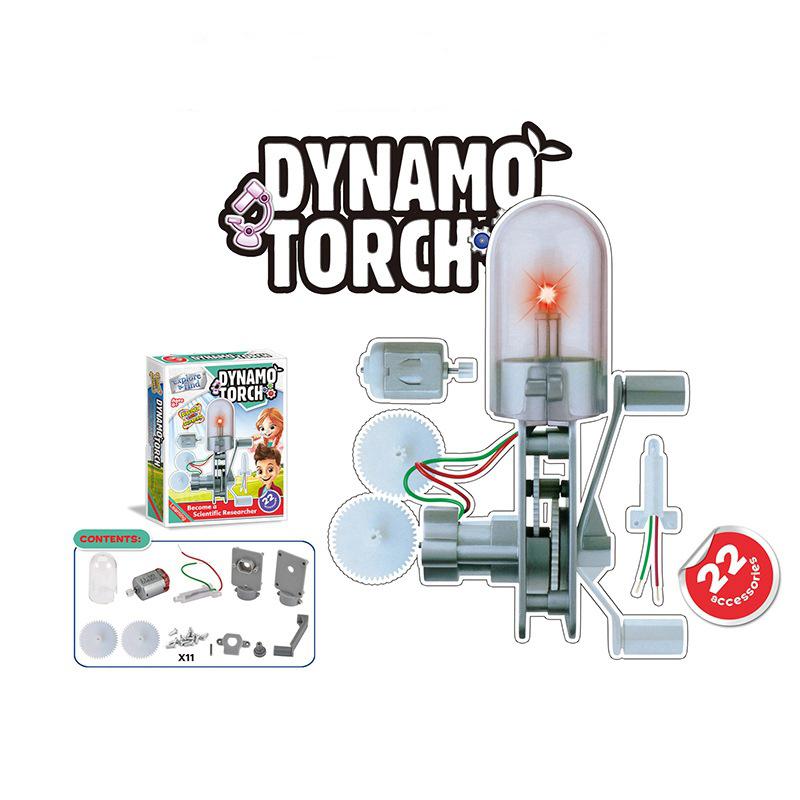 Bộ đồ chơi khoa học máy phát điện từ động năng Dynamo Torch – Explore&Find