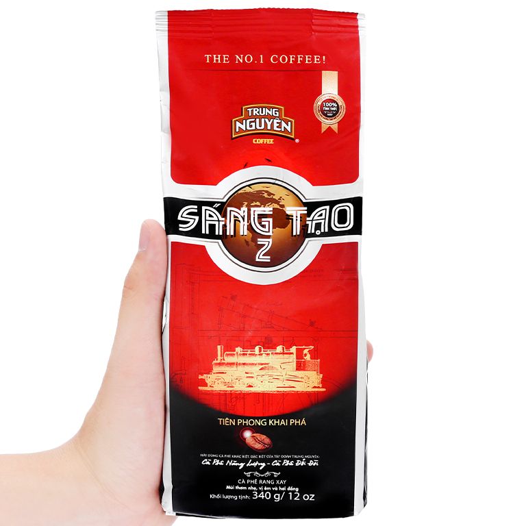 Cà phê Trung Nguyên Sáng Tạo 2, coffee gói 340 gram. Dành cho những người sành cà phê