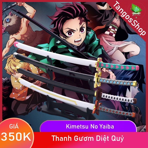 (Lưỡi Gỗ Dài 1m) Đạo Cụ Cosplay Kiếm Sĩ Huyền Thoại Yoriichi Trong Kimetsu No Yaiba